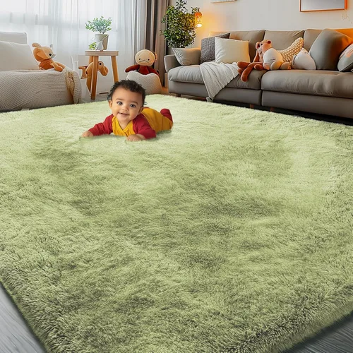 Miniatura 18 de Alfombras para dormitorio, de 4 x 6 pies, alfombras para sala de pelo, alfombra grande de felpa suave, alfombras peludas para sala de estar, niños