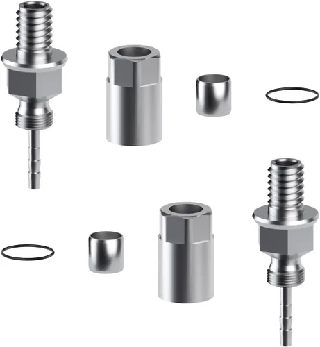 Miniatura 4 de Juego de 20 piezas de freno de bicicleta de oliva y púa – YaderJove Bicycle Brass Olive and Steel Connecting Insert kit para manguera de freno