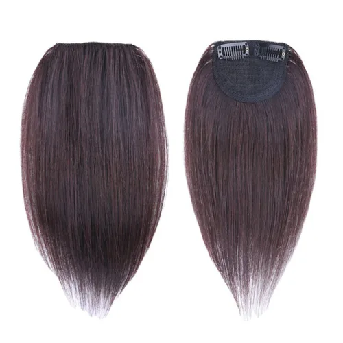Miniatura 4 de Extensión de cabello invisible de una pieza con clip en la parte superior y lateral para mujeres, peinados de soplo de 6 pulgadas, color negro