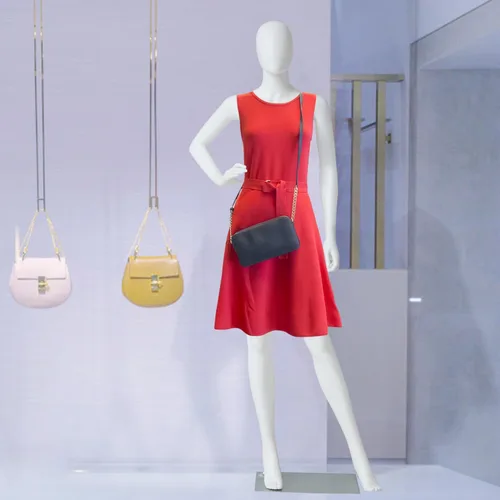 Miniatura 2 de Kinfant Maniquí de cuerpo completo para mujer, soporte de maniquí desmontable con base de metal, modelo de vestido ajustable para tienda de moda