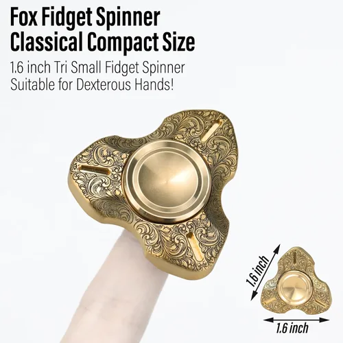 Miniatura 2 de FREELOVE Spinner de metal premium para adultos, giratorio silencioso pesado de acero inoxidable con rodamiento de precisión, pequeño juguete