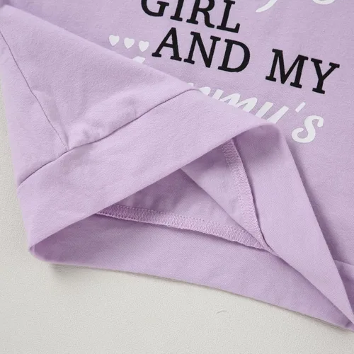 Miniatura 4 de YALLET Ropa para niñas pequeñas, trajes de otoño para niña, conjunto de 2 conjuntos de sudadera rosa