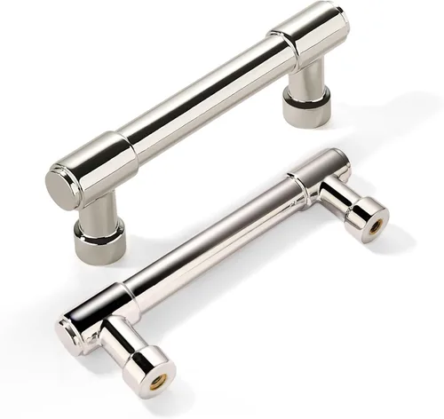 Miniatura 65 de khtumeware - Juego de 2 tiradores grandes para gabinete, diámetro 1-3/4 pulgadas, zinc resistente, para cajones, puertas y tocadores, color latón
