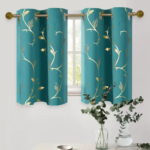 Miniatura 34 de BUHUA Cortinas Opacas de 63 Pulgadas de Largo, 2 Paneles con Aislamiento Térmico, Tratamiento de Ventana para Dormitorio, Cortinas Oscurecedoras