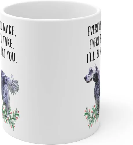 Miniatura 2 de Divertida taza de café con texto en inglés Setter Blue Belton para mujer, regalo para el Día de la Madre 2025 Every Meal You Make Every Bite You