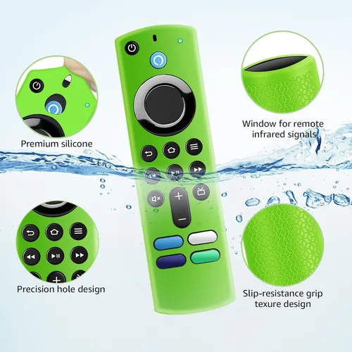 Miniatura 4 de ONEBOM Firestick - Funda protectora para control remoto de 3ª generación con Alexa Voice Remote 4K, funda protectora de silicona antideslizante a