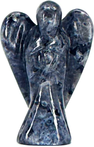 Miniatura 6 de Figura de ángel guardián de amazonita de 2 pulgadas, piedra natural tallada a mano, excelente para aliviar el estrés, la esperanza y la manifestación