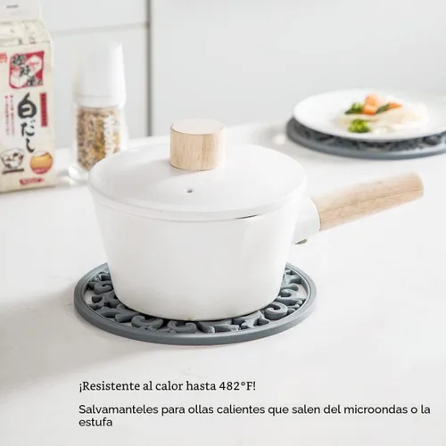 Miniatura 2 de Alfombrilla de silicona extra gruesa para platos calientes, ollas y sartenes calientes, soporte para ollas, almohadilla caliente para colocar tu
