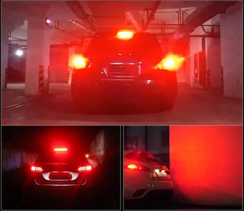 Miniatura 6 de Serundo Auto Bombilla LED 1156, 12 V, 24 V, súper brillante, 1141 1003 BA15S, bombillas LED utilizadas para luces de marcha atrás, luces traseras