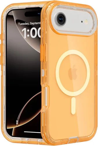 Miniatura 78 de Follaroma para iPhone 17 Pro Max, Funda Compatible con MagSafe, Funda Magnética Transparente de Doble Capa, Funda Resistente Anti-Caída y a Prueba