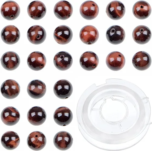 Miniatura 43 de Bymitel - Cuentas redondas de jade blanco natural de 5/32 de pulgada, 210 unidades de piedras preciosas auténticas para bricolaje y fabricación