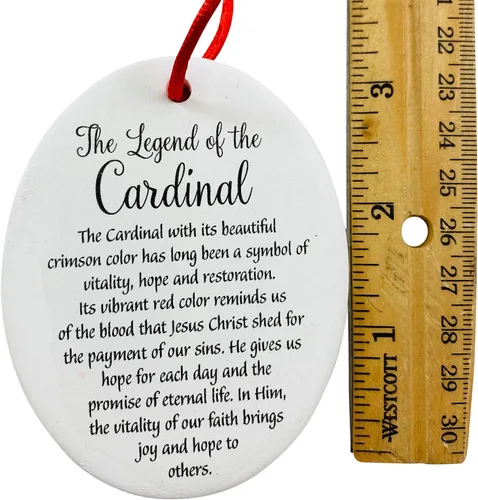 Miniatura 3 de Adorno cardenal con historia de leyenda para árbol de Navidad
