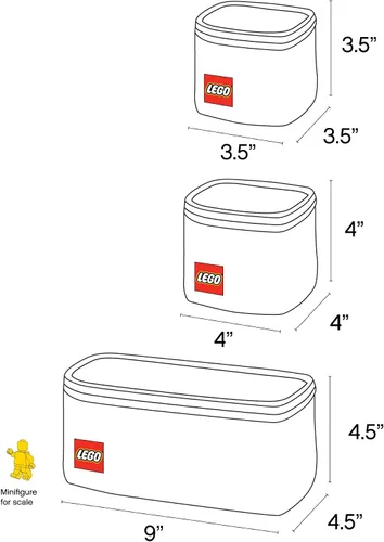 Miniatura 4 de LEGO 3 - Cubos organizadores para piezas de Lego, Multicolor), CAC0099-959