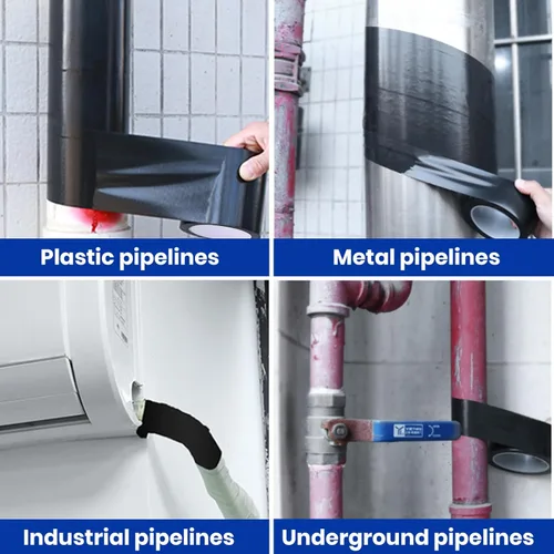Miniatura 2 de ADHES - Cinta adhesiva de protección contra la corrosión, PVC resistente a la intemperie para tuberías de drenaje, tuberías metálicas y eléctricas