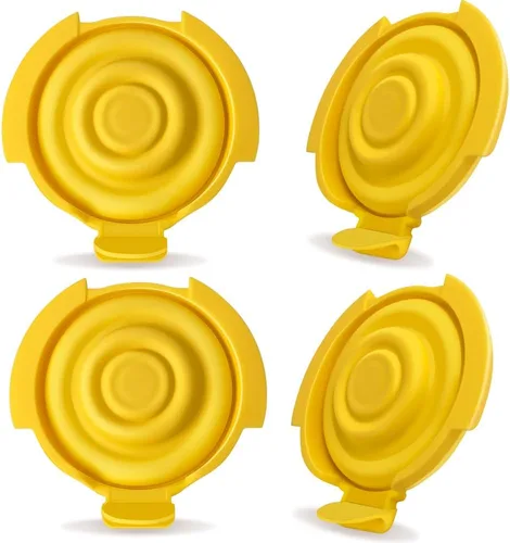 Miniatura 9 de PumpMom-us Protectores de pecho de brida ovalada de 0.945 in compatibles con piezas de extractor de leche Medela, recambio de brida para bomba