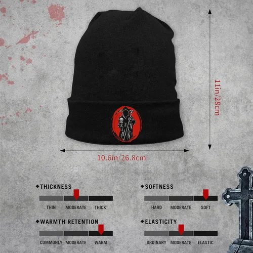 Miniatura 2 de Negi Beanie Hats for Men, Balck Beanie Warm Knitted Slouchy Mens Winter Hat Mens Beanie