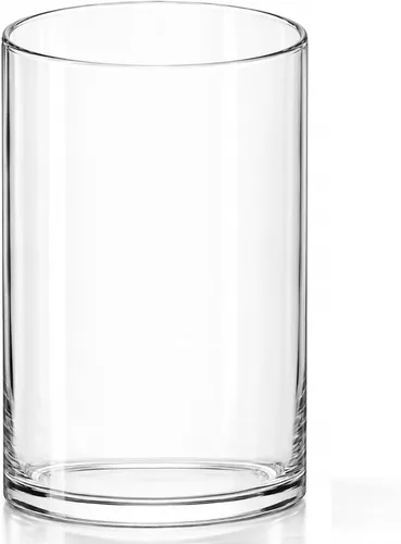 Royal Imports Jarrón de Vidrio para Flores Decorativo Centro de Mesa para Hogar o Boda - Forma de Cilindro, 6" de Alto, Apertura de 3.5",