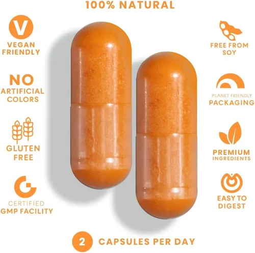 Miniatura 6 de FeelGood Superfoods - Cápsulas de curcumina de cúrcuma - Ultra alta absorción - 60ct - 1000mg por porción