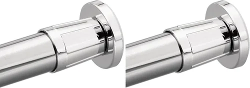 Moen 52-F Commercial Donner - Juego de bridas de barra de ducha ajustable, tamaño pequeño, cromado (paquete de 2)