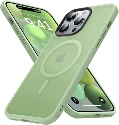 Miniatura 21 de Funda magnética para iPhone 14 Pro [compatible con MagSafe] [Fuerte magnético] [Protección de grado militar de 10 pies] Funda delgada para iPhone 14