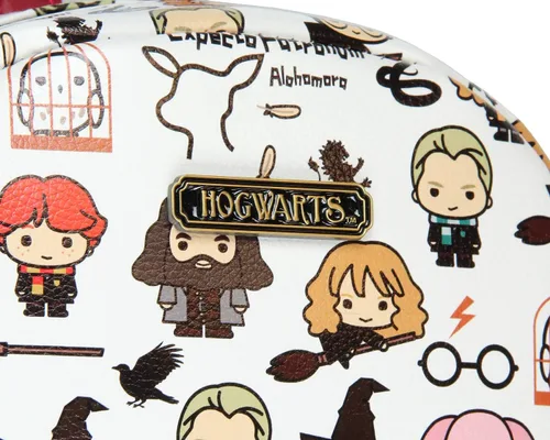 Miniatura 3 de Harry Potter Allover Chibi Character Pattern Faux Leather Tote Bag Mini Backpack