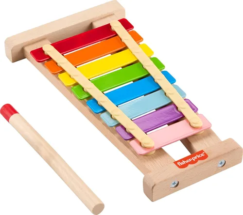 Miniatura 7 de Fisher-Price Xilófono de juguete de madera para niños pequeños, instrumento musical de madera para juegos de desarrollo, niños preescolares a partir