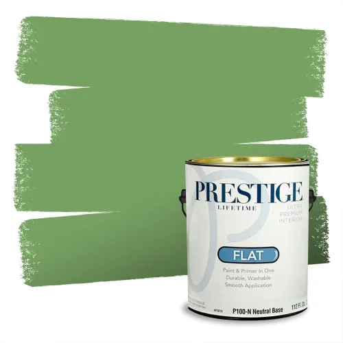 Miniatura 8 de Prestige Paints - Pintura exterior e imprimación en uno, 1 galón, plano, compatibilidad comparable con el color menta «Whipped Mint» de Behr
