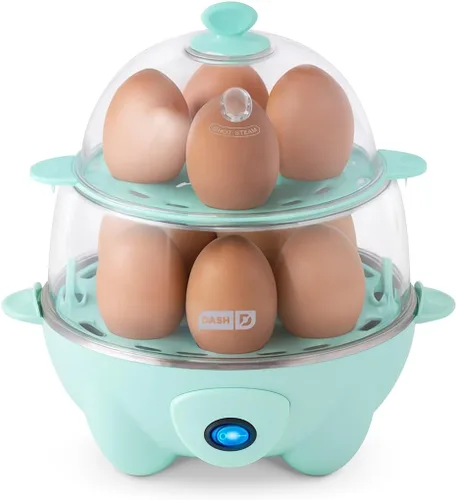 Dash Deluxe Hervidor de Huevos - Hervidor, Escalfador y Vaporizador - Incluye Guía de Medidas y Recetas - Apto para Lavavajillas - Capacidad para 12