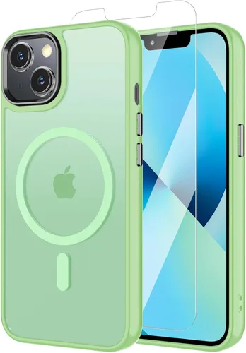 Miniatura 171 de Funda para iPhone 11 con protector de pantalla, compatible con MagSafe, ultra delgada, translúcida, mate, a prueba de golpes, color negro