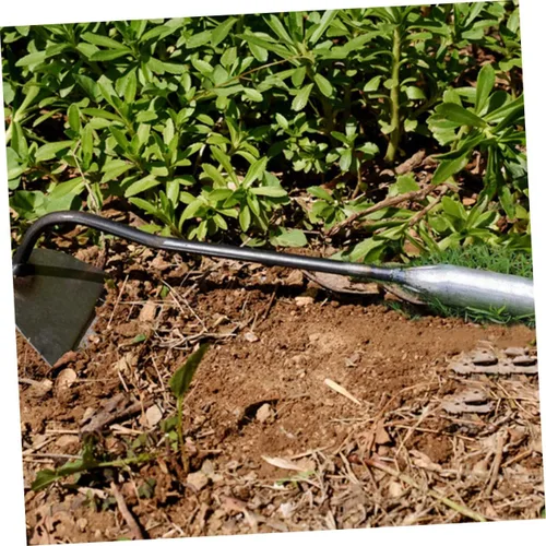 Miniatura 8 de GANAZONO 2 piezas de azada de deshierbe de acero, herramienta de jardín, azada holandesa para plantar mini rastrillo duradero cómodo para el hogar