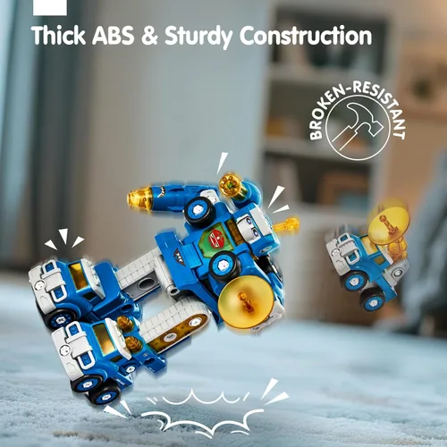 Miniatura 7 de CubicFun - Juguete de robot-vehículo para desmontar, 5 en 1, juguetes de construcción para niños de 5 años, multicolor