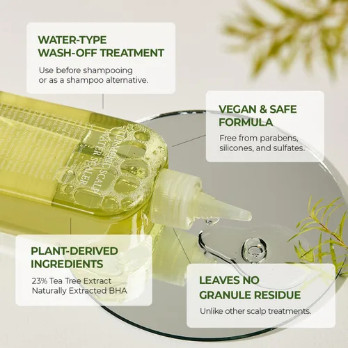 Miniatura 4 de STEAMBASE Agua de Árbol de Té para el Cuero Cabelludo Exfoliante para el Cuero Cabelludo para el Cuero Cabelludo Seco y Escamoso, Removedor