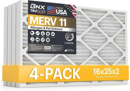 Miniatura 39 de BNX TruFilter - Filtro de aire MERV 11 de 18 x 20 x 1 pulgadas (paquete de 6) – Fabricado en Estados Unidos – Defensa contra Alérgenos Filtro