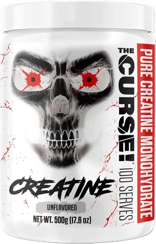JNX SPORTS The Curse! Creatina monohidrato en polvo, 100 porciones, creatina micronizada pura 0.18 oz por porción, 17.64 oz - 17.6 onzas
