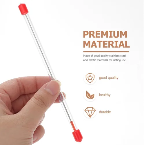 Miniatura 3 de EXCEART Recambio de aguja de aerógrafo de acero inoxidable, 5 piezas, 0.012 in, piezas de aguja de aerógrafo, aguja, líquido, pintura, boquilla