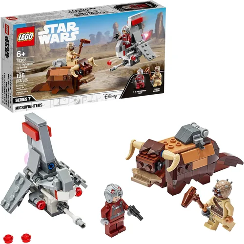 LEGO Star Wars: A New Hope T-16 Skyhopper vs Bantha Microfighters 75265 Kit de construcción de juguetes coleccionables para niños, nuevo 2020 (198