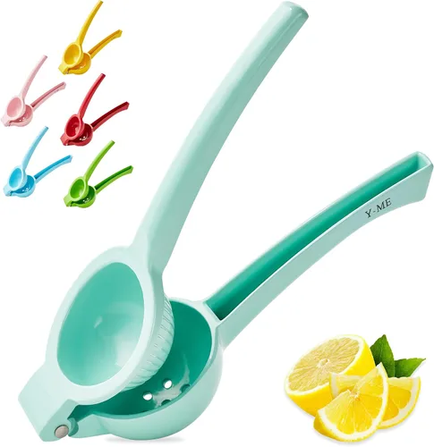 Miniatura 13 de Y-ME Cast Iron Juicer, Heavy Duty Manual Citrus Press with Stainless Steel Detachable Strainers, Hand Juicer for Orange, Lemon, Lime & Grapefruit