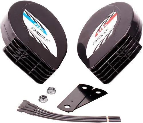 Miniatura 8 de FARBIN Bocina compacta de 12 V, bocinas de coche ruidosas de doble tono, impermeables, kit de bocina de caracol eléctrica con arnés de relé, cuerno