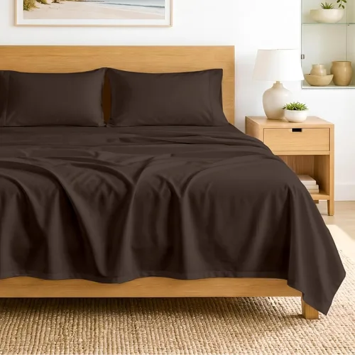Miniatura 31 de SGI bedding Sábanas de Algodón Egipcio 100% Tamaño Full XL – Juego de Sábanas de 600 Hilos, Suaves, Frescas, Bolsillo Profundo de 16", Ropa de Cama