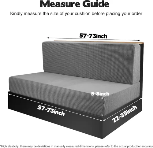 Miniatura 5 de Fundas de sofá de autocaravana, fundas para muebles de caravana, funda de sofá para caravana, funda de muebles de caravana, color gris