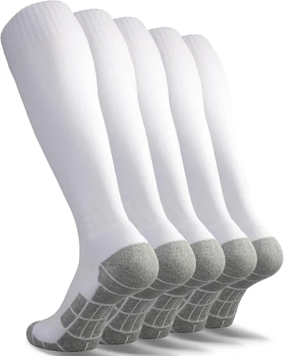 CWVLC - Calcetines de fútbol (135 pares) calcetines altos hasta la rodilla, para deportes de equipo, para adultos, jóvenes y niños