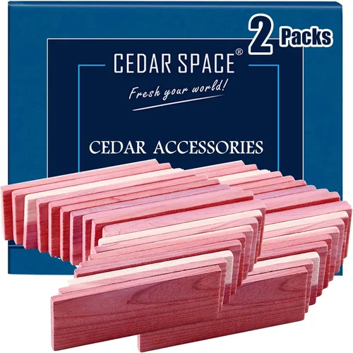 Miniatura 10 de Cedar Space Bloques de cedro para almacenamiento de armario, bloques de cedro rojo 100% aromático, tablones de cedro, 16 piezas para cajones