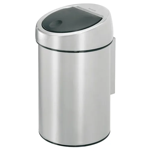 Miniatura 7 de Brabantia Bote de basura grande de 16 galones (beige suave) tapa extraíble, cubo de basura abierto suave al tacto