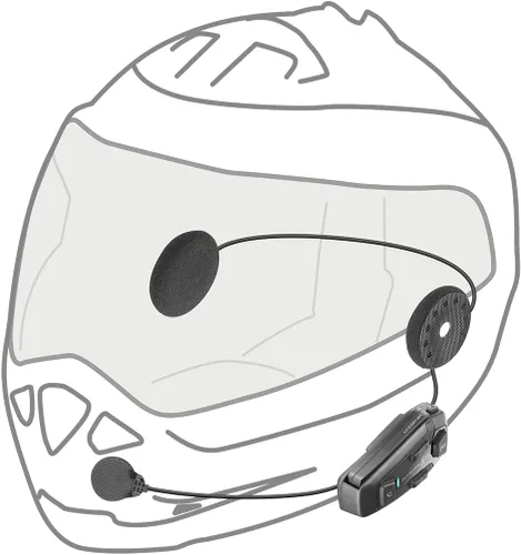 Miniatura 7 de Interphone Cellularline, Intercomunicador para motocicleta con comunicación de malla, modelo U-Com 8R, hasta 24 conductores, distancia 1.0 mi