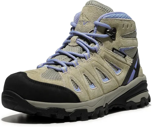 Miniatura 12 de NORTIV 8 Botas de senderismo impermeables para mujer, para exteriores, senderismo, camping, botas de búsqueda