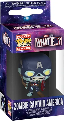 Miniatura 2 de Funko POP Pop! Llavero: ¿Qué pasaría si? - Zombie Captain America S2- Llavero 1 Multicolor