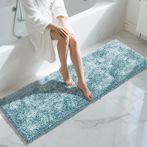 Miniatura 115 de Yimobra - Alfombra grande para baño antideslizante de 36x24 pulgadas, extra gruesa y suave, absorbente de felpilla, alfombras de baño lavables a