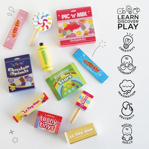 Miniatura 6 de Le Toy Van - Juego de comida de madera para jugar con dulces de simulación Juguete de madera para niños Ideal como regalo - Adecuado