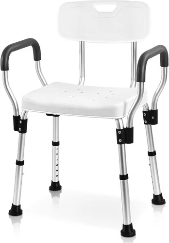 Miniatura 9 de Sangohe Silla de ducha - Sillas de ducha para ducha interior - Asiento en forma de U Asiento de ducha resistente - Sillas de ducha con brazos