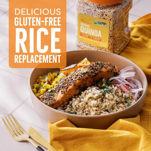 Miniatura 3 de BetterBody Foods Quinoa orgánica, vegana, sin gluten, reemplazo de arroz con bajo índice glucémico, 24 onzas
